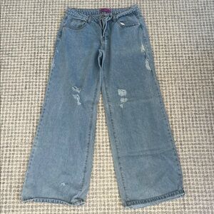 Edikted Light Blue Flare Jeans